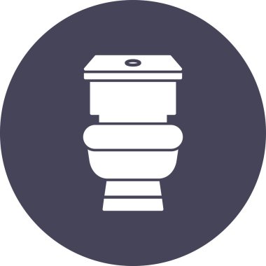 Tuvalet. Web simgesi basit illüstrasyon