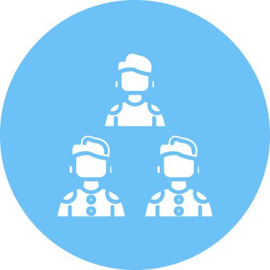 Bir grup insanın vektör çizimi