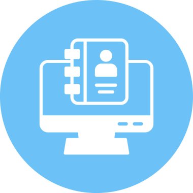 Bilgisayar. Web simgesi basit illüstrasyon