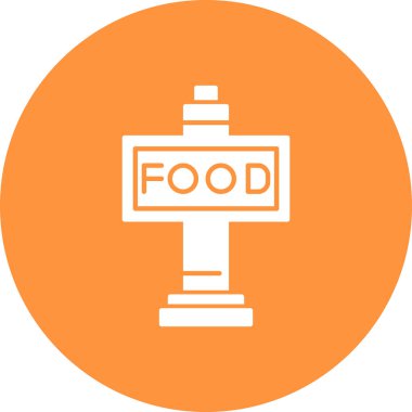 yiyecek ikonu vektör illüstrasyonu