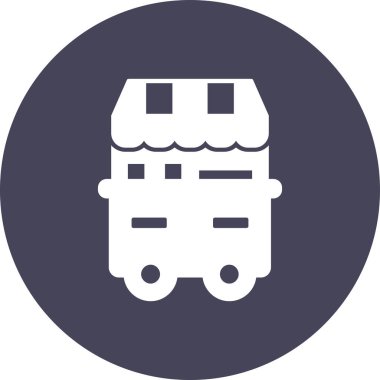 bus simgesi vektör illüstrasyonu