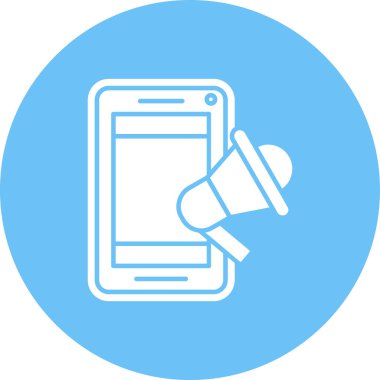 Akıllı telefon simgesinin vektör illüstrasyonu