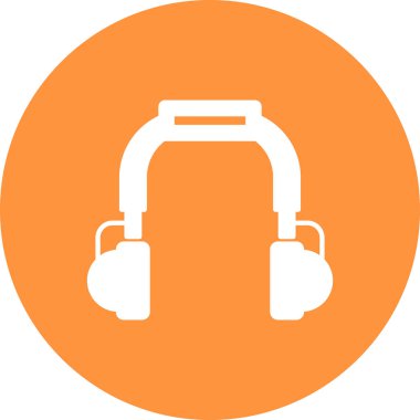 Kulaklık. Web simgesi basit illüstrasyon