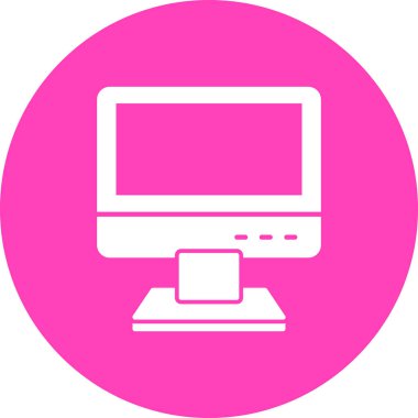 bilgisayar monitörü web simgesi basit tasarım