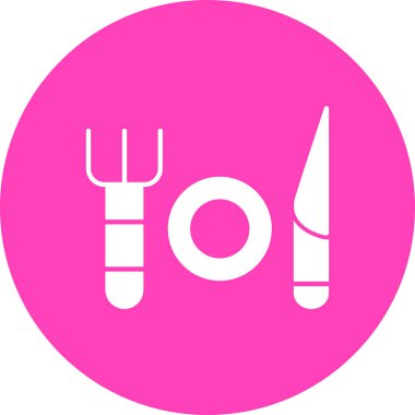 Bahçe simgesinin vektör illüstrasyonu