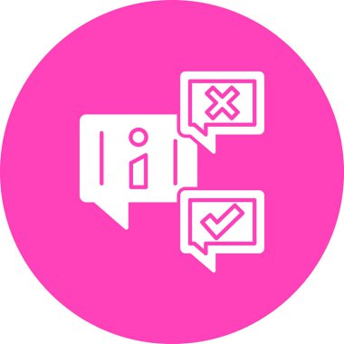 Sohbet simgesinin vektör illüstrasyonu