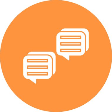 Sohbet simgesi vektör illüstrasyonu