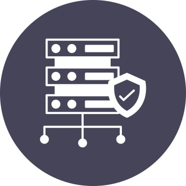 Sunucu. Web simgesi basit illüstrasyon