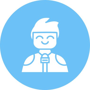 Bir insan simgesinin vektör illüstrasyonu