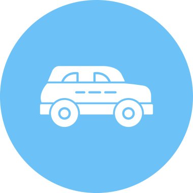 Otomobil otomobili simgesi taslak biçimi