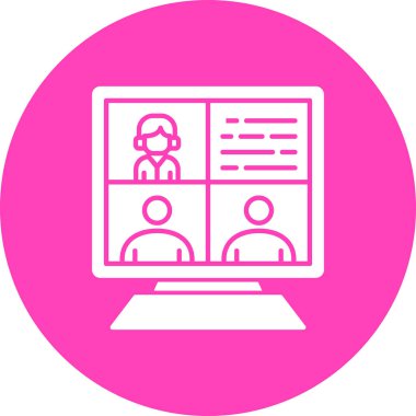 konferans ikonu vektör illüstrasyonu