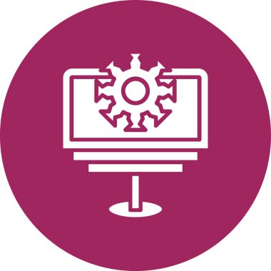 Teçhizat Web simgesi basit illüstrasyon