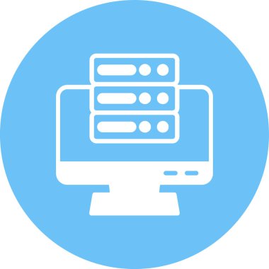 Bilgisayar. Web simgesi basit illüstrasyon