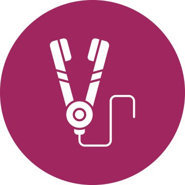 Modern bir müzik ikonu eksikliğinin vektör çizimi