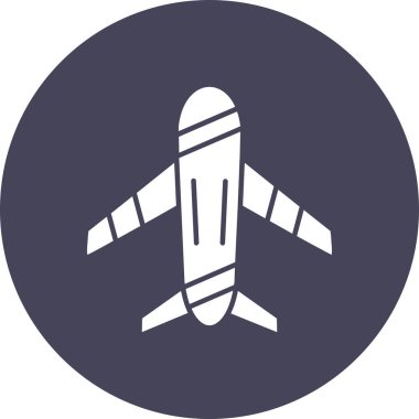 Uçak. Web simgesi basit tasarım