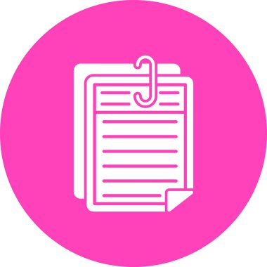 Belge. Web simgesi basit illüstrasyon