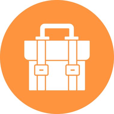 Bavul. Web simgesi basit illüstrasyon