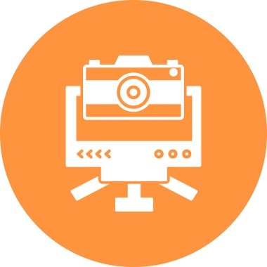 Kamera. Web simgesi basit illüstrasyon