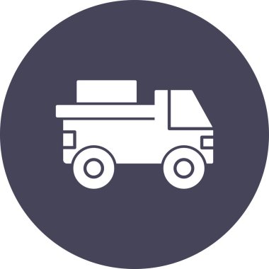 Kamyon. Web simgesi basit illüstrasyon