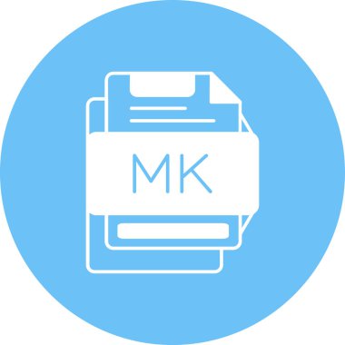 Dosya biçim simgesinin vektör illüstrasyonu