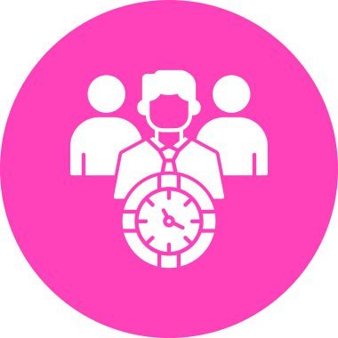 Saat simgesinin vektör illüstrasyonu