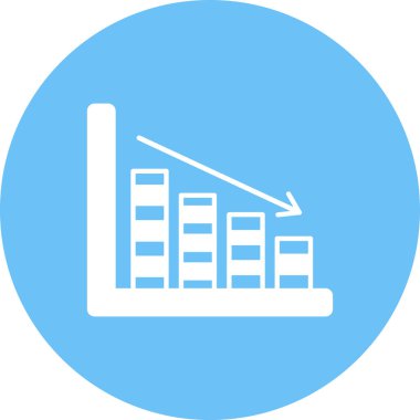 Kolayca düzenleyebilen veya düzenleyebilen çubuk grafik vektörü simgesi