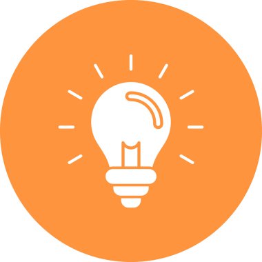 ampul simgesi, vektör illüstrasyonu