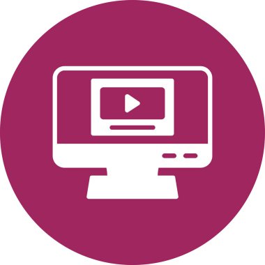 vektör lcd simgesi illüstrasyonu