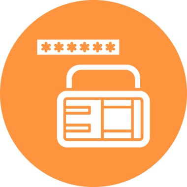 giriş şifresi simgesine ana hat biçiminde erişim