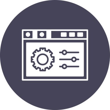 seo modern simgesinin vektör illüstrasyonu