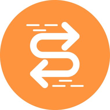 yön simgesi, vektör illüstrasyonu