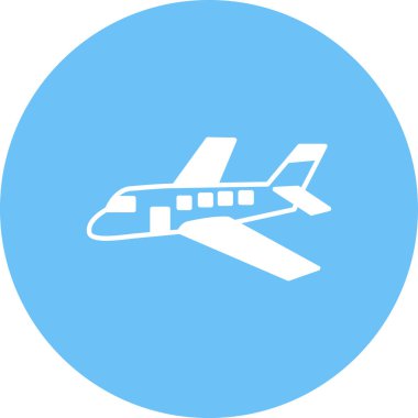 Uçak. Web simgesi basit illüstrasyon