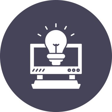 ampul simgesi vektör illüstrasyonu