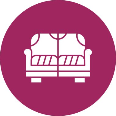 kanepe vektör simgesi modern illüstrasyon