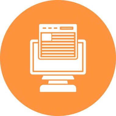 seo modern simgesinin vektör illüstrasyonu