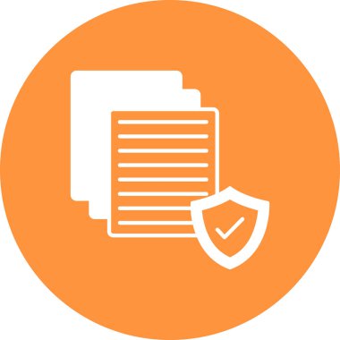 belge simgesi vektör illüstrasyonu