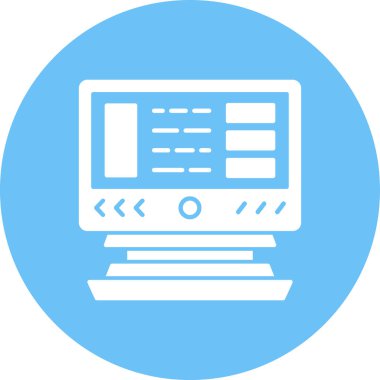 laptop simgesi, modern vektör illüstrasyon tasarımı