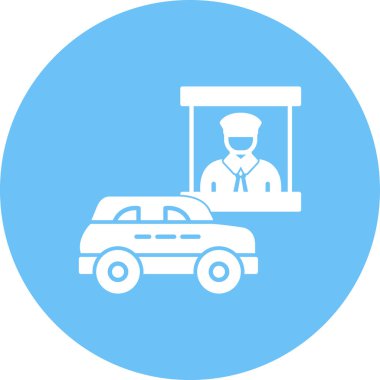 Otobüs. Web simgesi basit illüstrasyon