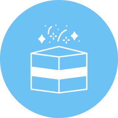 Bir hediyenin vektör illüstrasyonu