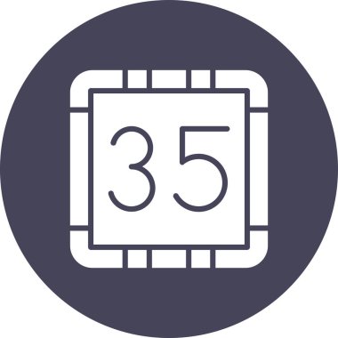 Takvim simgesi vektör illüstrasyonu