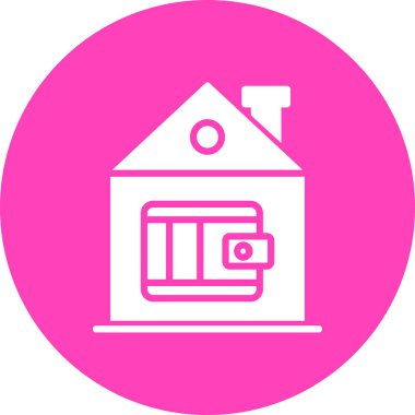 Modern yapı simgesinin vektör illüstrasyonu