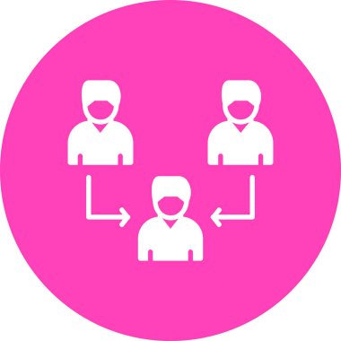 business team vektör simgesi modern illüstrasyon