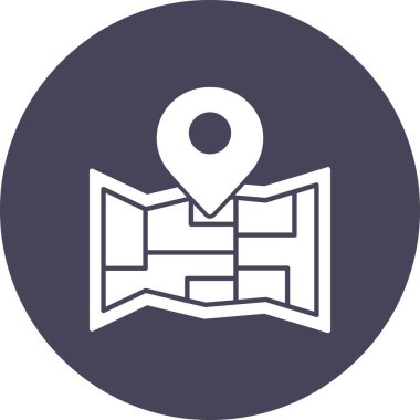 Harita iğnesi. Basit tasarım