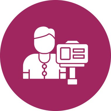 Doktor. Web simgesi basit illüstrasyon