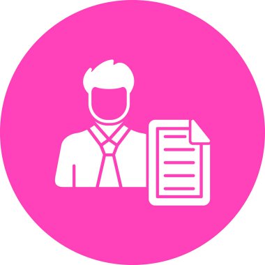 Modern ofis ikonundan yoksun vektör illüstrasyonu