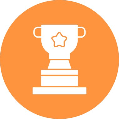 Kupa. Web simgesi basit illüstrasyon