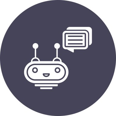 Robot simgesinin vektör illüstrasyonu