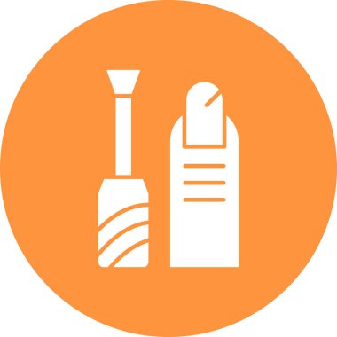 Tırnak cilası simgesi, vektör illüstrasyonu basit tasarım