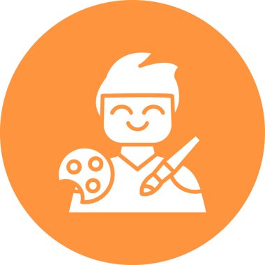 Bir insan simgesinin vektör illüstrasyonu