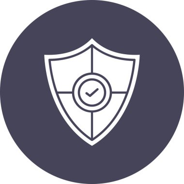 kalkan ikon vektör illüstrasyonu